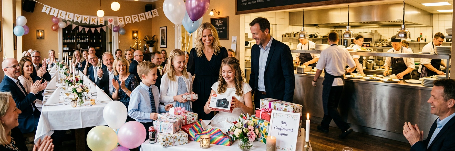 Borde og god stemning op til 60 gæster